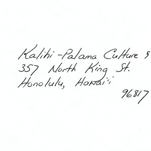 Keaulana Kimo Alama Addressed Envelope723.jpg